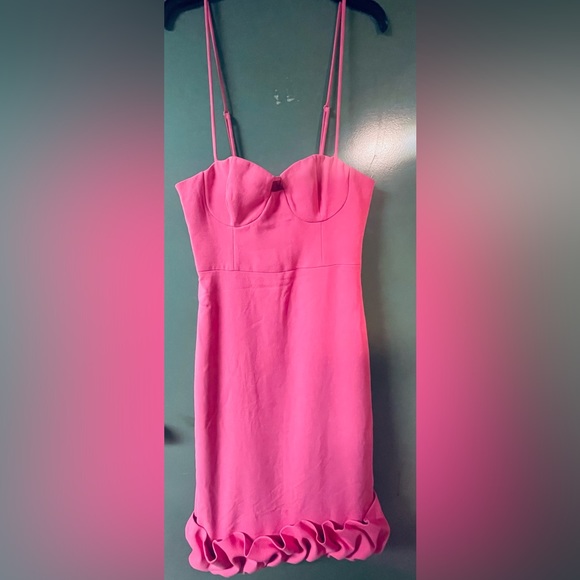 Revolve NBD Roja midi dress in hot pink Size M - Picture 6 of 11